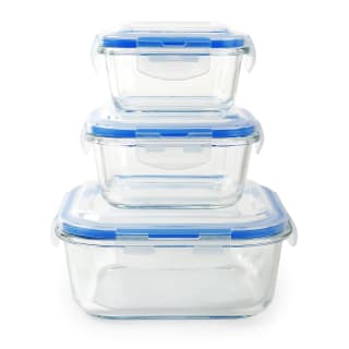 STARLEY-Set de 3Fiambreras Cuadradas Térmicas Vidrio 300+750+1100C Por 11,12€