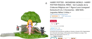 Warner Bros Figura Criaturas Magicas Luna Wizarding World (Harry Potter) por 6,37€