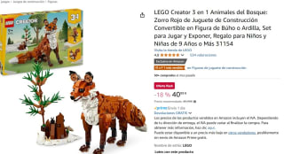 Set LEGO Creator 3 en 1 Animales del Bosque: Zorro Rojo de Juguete de Construcción Convertible en Figura de Búho o Ardilla por 40,99€