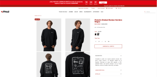 Polerón Stoked Rodeo Hombre Negro por solo $23.990