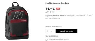 Mochila New Balance Legacy por 34.99€