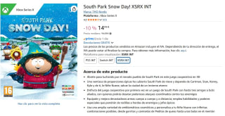 Juego South Park Snow Day! XSRX INT por 14,43€