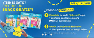 Barritas snack para gatos gratis desde Lild