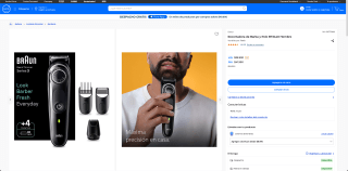 Recortadora de Barba y Pelo BT3440 Hombre por solo $35.990
