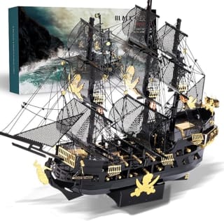 Piececool Puzzle 3D Maqueta Metal, Black Pearl Nave Pirata Barco Puzzles 3D por 12,43€