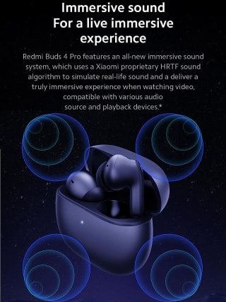 Xiaomi Redmi Buds 4 Pro - Zwart voor €45,67 bij Amazon