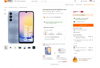 Samsung Galaxy A25 5G 256GB Azul Libre por solo 229€