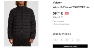 Chaqueta de Hombre Volcom WALLTZERD por 59.99€