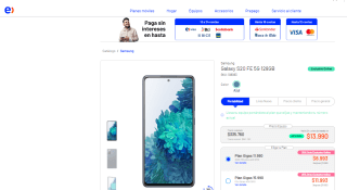 Smartphone Samsung Galaxy S20 FE 5G 128GB por $335.760