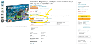 Clementoni Mega Dragon por 14,39€