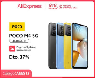 POCO Teléfono Inteligente M4 5G 128GB 127,99€