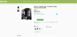 PC de sobremesa i5 12400F 32GB 1TB RTX 4070 SUPER por 999€