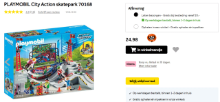 PLAYMOBIL City Action skatepark 70168 voor €24,98 bij Intertoys