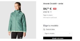 Chaqueta de Mujer The North Face Circaloft por 84.99€