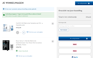 Gratis Braun product bij aankoop iO6, iO7, iO8, iO9 en iO10 met opzetborstels bij Oral-B