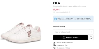 Zapatillas para Mujer FILA Crosscourt 2 por 16.99€