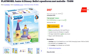 PLAYMOBIL Junior & Disney: Belle's speeltoren met melodie - 71458 voor €20,17 bij Bol.