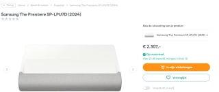Samsung SP-LPU7DSAX Projector met ultrakorte projectieafstand UHD 4K voor €2.307 bij Art & Craft
