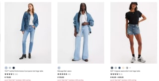 Tot 50% korting op geselecteerde items in de sale bij Levi's