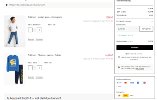 50% extra korting op Pokémon kleding in de sale bij C&A