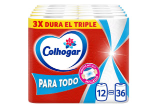 12 rollos Colhogar Paratodo Maxirolls 6 unidades x 2 paquetes a solo 16,60€