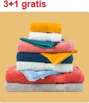 3+1 gratis op alle handdoeken bij Hema
