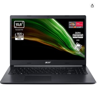 Ordenador Portátil Acer Aspire 5 A515-44 con AMD Ryzen 7 4700U de 8GB/512GB SSD por 399€