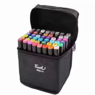 24 rotuladores permanentes Art Markers de doble punta y estuche por solo 6,20€