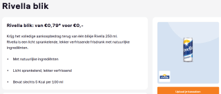 Gratis blikje Rivella via cashback bij Scoupy