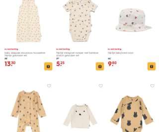 30% korting op baby- en kinderkleding + Nijntje collectie bij Hema
