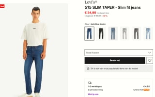 Levi's® 515 SLIM TAPER - Slim fit jeans voor €34,95 bij Zalando