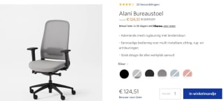 Fully Alani Bureaustoel voor €124,51 bij Fully