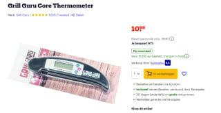 Grill Guru Kernthermometer voor €10,99 bij Bol.com
