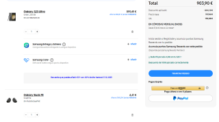 Galaxy S23 Ultra 256GB + Auriculares Buds FE por 903,90€