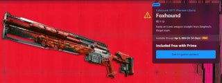 Gratis Foxhound - Sniper Rifle voor Cyberpunk 2077: Phantom Liberty via Amazon Prime Gaming