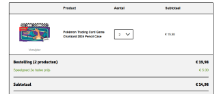 Pokémon Trading Card Game Charizard 2024 Pencil Case 2 voor €14,98 bij Kruidvat