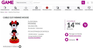 Soporte de Cable Guy Minnie Mouse por 14,99€