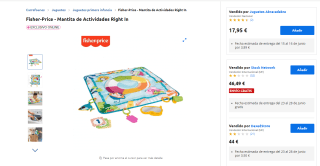 Mantita de Juego Extra Big Adventures marca Fisher price por 17,95€