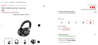 Fresh 'n Rebel Clam 2 ANC - Over-ear koptelefoon voor €55 bij de Mediamarkt