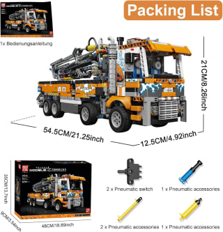 Mould King 19014 Technik Betonpomp Vrachtwagen voor €53,85 dmv code bij Aliexpress