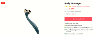 Body massager voor €5,99 bij Easytoys