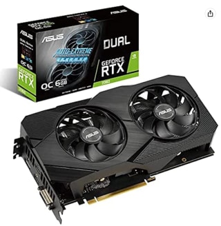 Tarjeta Grafica ASUS Dual GeForce RTX 2060 OC Edition EVO por 284,99€