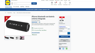 Altavoz bluetooth con batería externa integrada por 35,99€