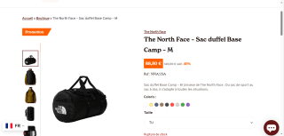 Sac duffel Base Camp The North Face à 88,80 €