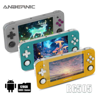Consola Anbernic RG505 OLED + Tarjeta 128GB con 3.172 Juegos + Protector de Pantalla por solo 92,26€