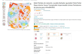 pañal para natación por 3,59€ (reutilizable)