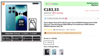 Xiaomi Redmi Note 14 Pro 4G Europese Versie 8 256Gb voor €183,33 bij Aliexpress