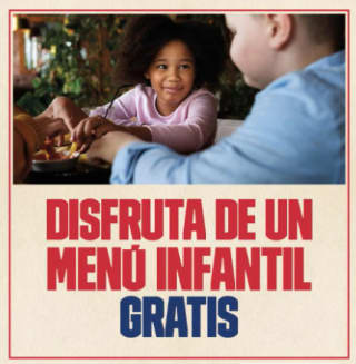 Gratis menú infantil en Foster Hollywood