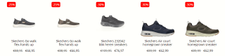 Tot 60% korting op Skechers bij de V&D