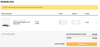 20% extra korting op de sale van Scapino